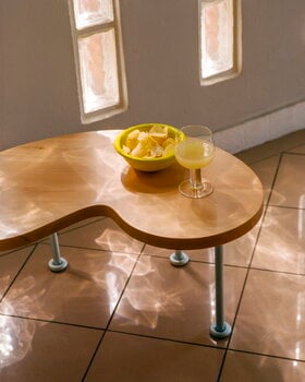 Hem Worm coffee table, large, beech - steel, decoration image