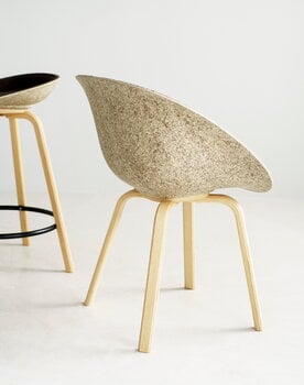 Normann Copenhagen Mat käsinojallinen tuoli, pyökki - hemp, sisustuskuva