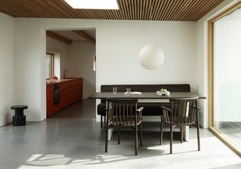 Normann Copenhagen Tavolo Panel, 90 x 200 cm, crema - marrone scuro, immagine decorativa