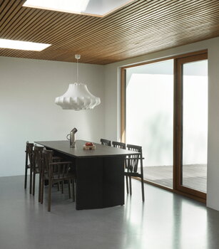 Normann Copenhagen Tavolo Panel, 90 x 250 cm, nero - marrone scuro, immagine decorativa