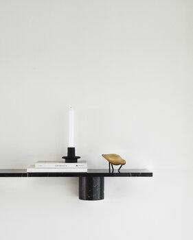 Normann Copenhagen Sten hylly, 120 cm, musta marmori, sisustuskuva