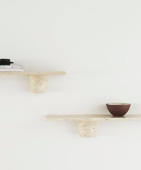 Normann Copenhagen Sten shelf, 80 cm, travertine, decoration image