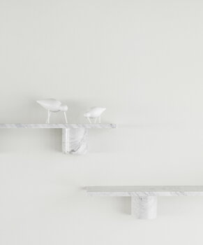 Normann Copenhagen Ripiano Sten, 120 cm, marmo bianco, immagine decorativa