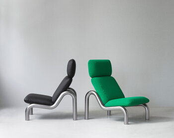 Normann Copenhagen Poltrona Tube, pelle Ultra nera, immagine decorativa