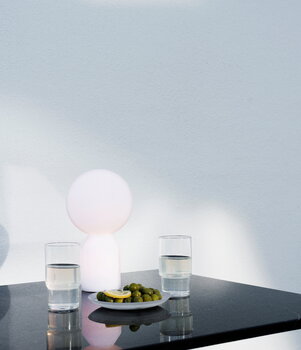 Yo portable table lamp, small, white