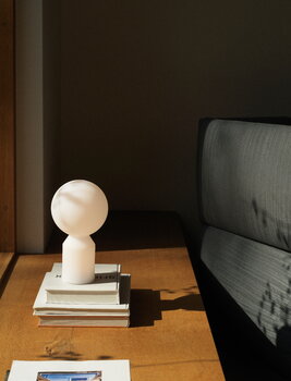 Yo portable table lamp, small, white