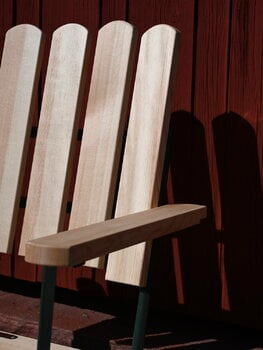 Grythyttan Stålmöbler Poltrona A2, verde - pino oliato, immagine decorativa