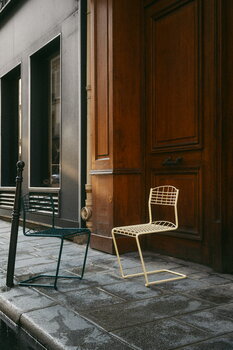 Grythyttan Stålmöbler High Tech Chair tuoli, sinivihreä, sisustuskuva