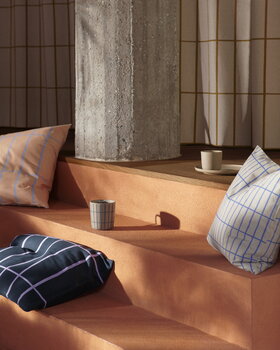 Marimekko Tiiliskivi tyynynpäällinen, 40 x 60 cm, tummanvihreä - laventeli
