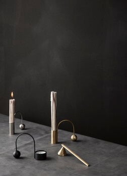 ferm LIVING Balance candleholder, chrome