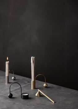 ferm LIVING Balance candleholder, brass