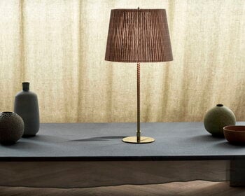 GUBI Lampada da tavolo Tynell 9205, ottone - bambù