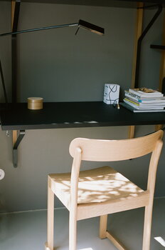 Artek Kaari wall shelf with  desk REB 010, black - oak