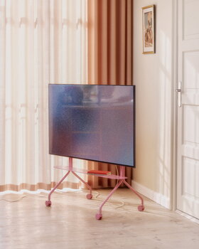 Pedestal Moon Rollin' TV stand, bubble gum, decoration image