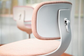 Vitra Sedia da ufficio Rookie, rosa tenue melange - grigio chiaro