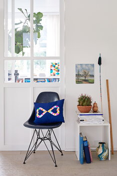 Vitra Eames DSR Fiberglass Chair, raw umber - black
