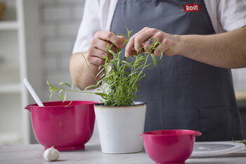 Rosti Margrethe mixing bowl 3 L, beetroot, decoration image