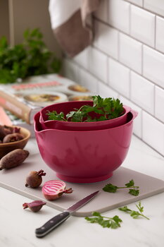 Rosti Margrethe mixing bowl 3 L, beetroot, decoration image