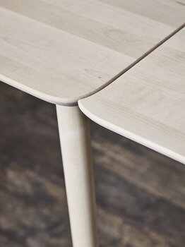 Stolab Prima Vista pöytä, 50 cm jatkopalalla, mattalakattu koivu