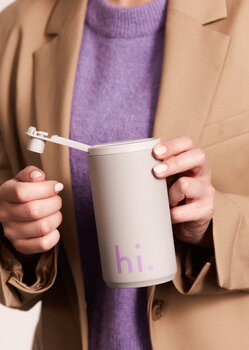 Design Letters Travel mug, 350 ml, cool gray