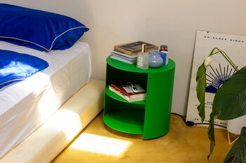 Hem Hide side table, pure green, decoration image