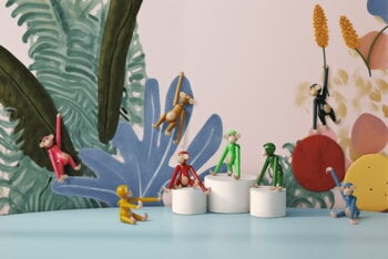 Kay Bojesen Denmark Puinen apina, mini, pinkki, sisustuskuva