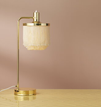 Warm Nordic Lampe de table Fringe, blanc crème