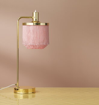 Warm Nordic Fringe table lamp, pale pink