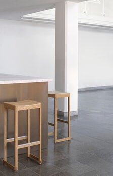 Artek Atelier bar stool, 75 cm, dark red