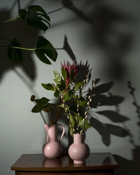 Raawii Strøm vase, coral blush