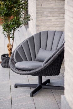 Cane-line Peacock lounge chair cushion set, grey