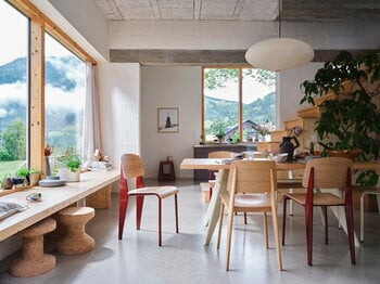 Vitra Standard chair, Japanese red - oak