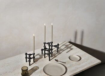 STOFF Copenhagen STOFF Nagel candleholder, set of 3,  matt black