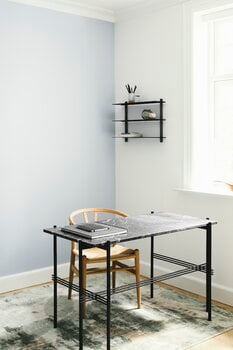 Gejst Nivo shelf A, black ash - black, decoration image