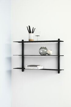 Gejst Nivo shelf A, black ash - black, decoration image