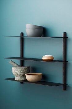 Gejst Nivo shelf A, black ash - black, decoration image