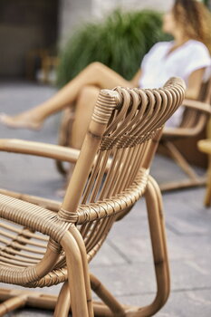 Cane-line Curve lounge chair, natural