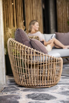 Cane-line Nest round chair, natural - light grey