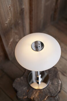 Louis Poulsen PH 2/1 Portable bordslampa, glansförkromad