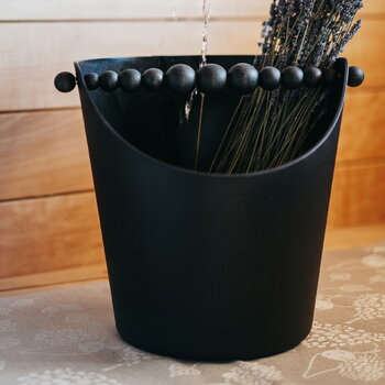 Aarikka Nuppu sauna bucket, black, decoration image