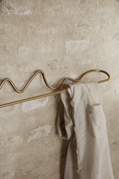 ferm LIVING Curvature towel hanger, brass