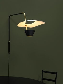Sammode G25 wall lamp, black - white