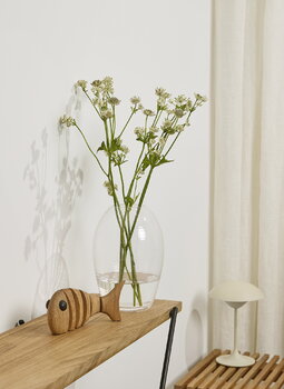 Spring Copenhagen Vase ovale Laine, 20 cm, transparent