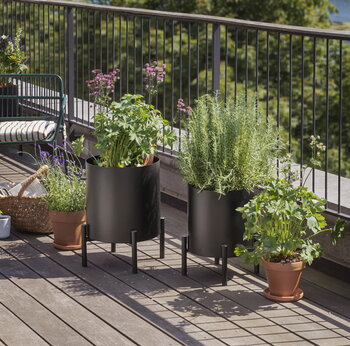 Eva Solo Vaso per piante Simply Grow, 37 cm, grande, nero, immagine decorativa