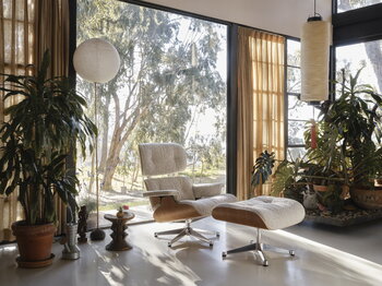 Vitra Eames Lounge Chair et repose-pieds, nouv., cerisier-Nubia crème