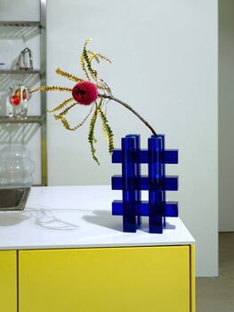 Fundamental Berlin Hash vase, cobalt, decoration image