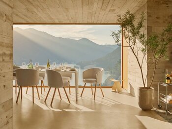 Vitra Sedia Mikado, rovere naturale - Nubia 01 avorio/perla, immagine decorativa