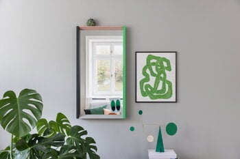 Vitra Colour Frame peili, keskikokoinen, vihreä - vaaleanpunainen