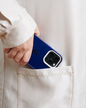 Nudient Form Case for iPhone, clear blue