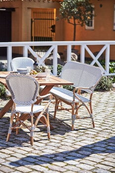 Sika-Design Isabell stol med armstöd, vit